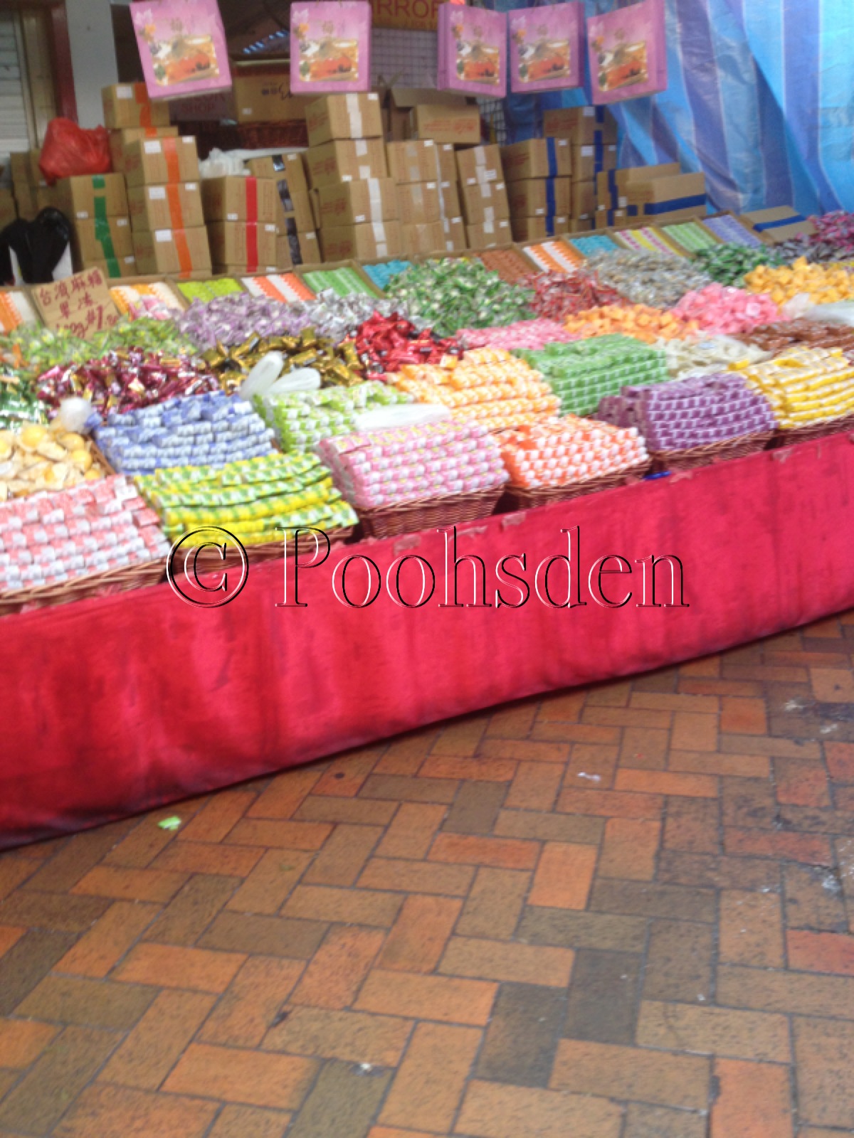 Chinese New Year Goodies on sale in Chinatown, Singapore