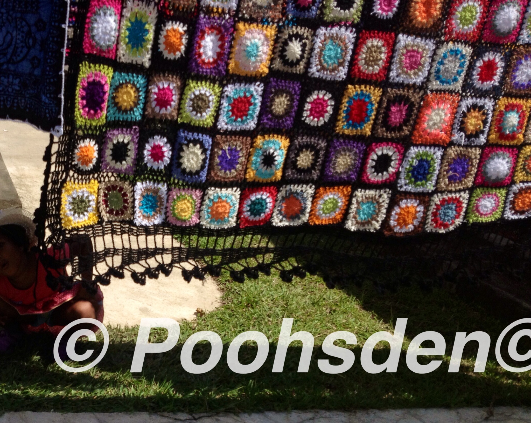 Lust-worthy granny square crochet spread in Ubud, Bali